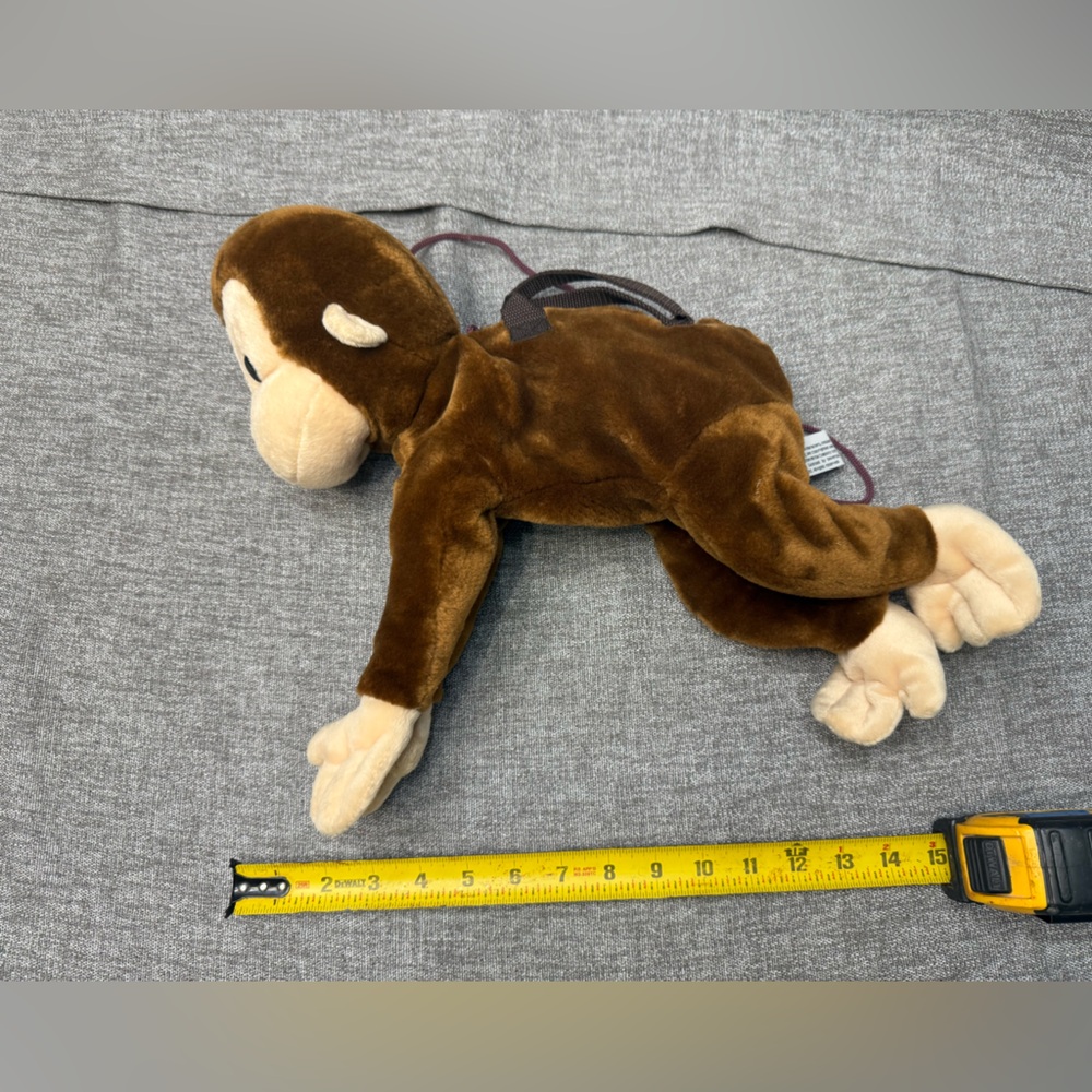 Vintage Curious George Kids Purse Plush Monkey Cartoon Book Series - Picture 2 of 5